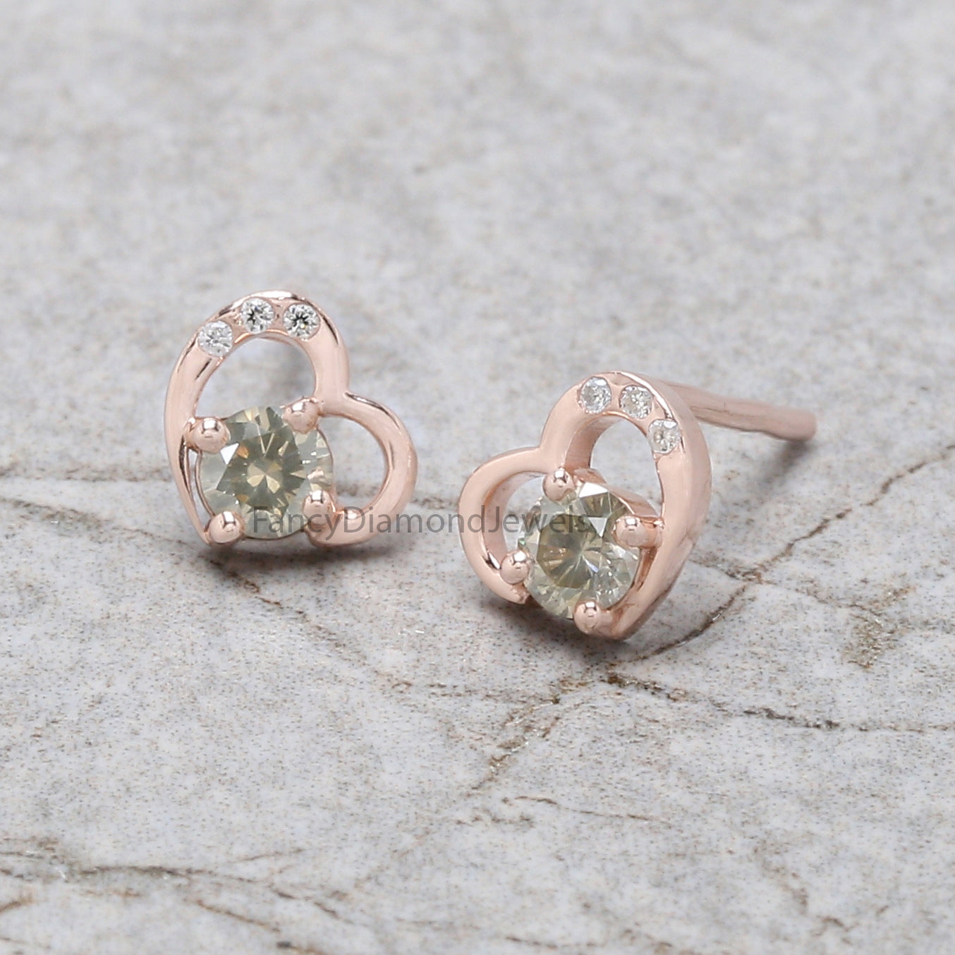 Round White Diamond Earring, Round Brilliant Shape Earring, Prong Earring, Engagement Earring, Earlobe Earrings, Earrings Jewelry, KDN1864