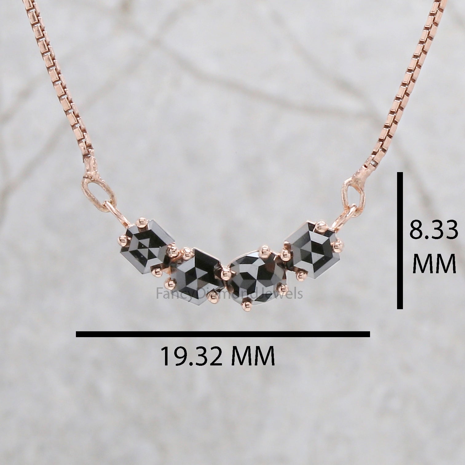 Mix Shape Black Diamond Pendant, Unique Diamond Pendant, Black Diamond Pendant, Dangling Diamond Pendant, Mix Shape Pendant KDL2688