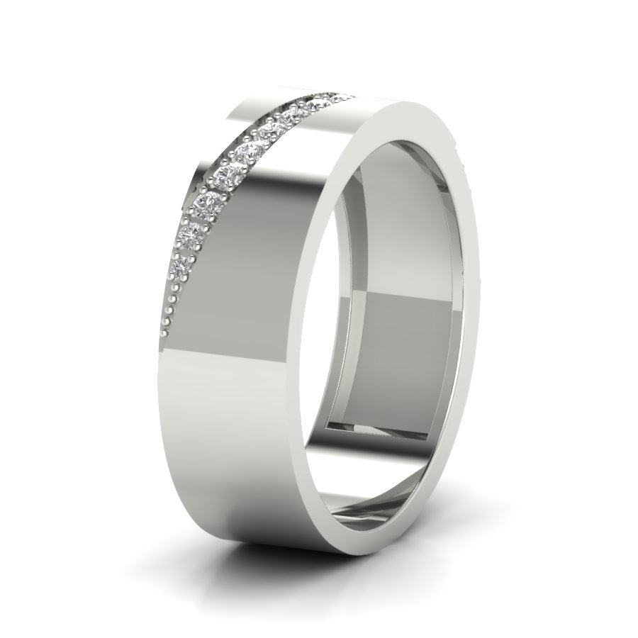 0.20 TW Round Cut Lab Grown Diamond Band Engagement Band Pave Setting With Swirl Style Band Men's Wedding Band PR087