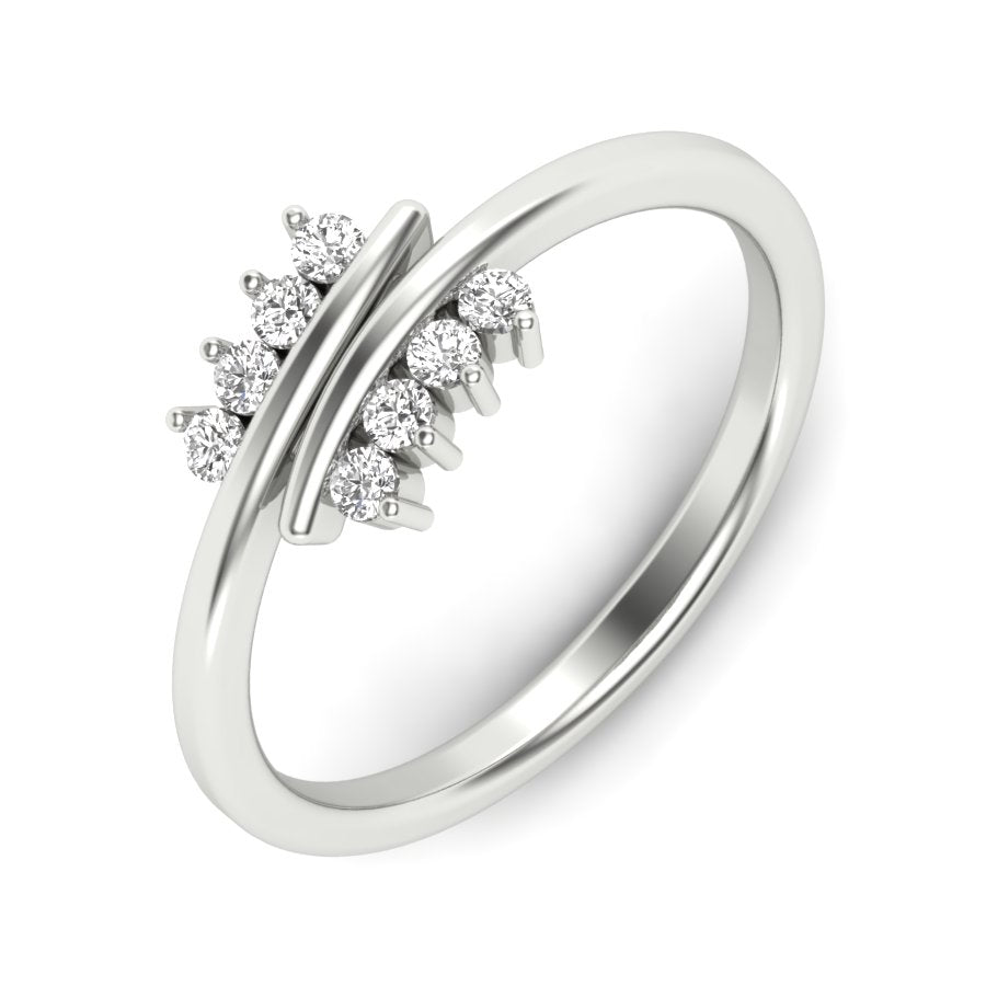 0.17 TW Unique Ring With Round Cut Lab Grown Diamond Ring Wedding ring Engagement ring PR181