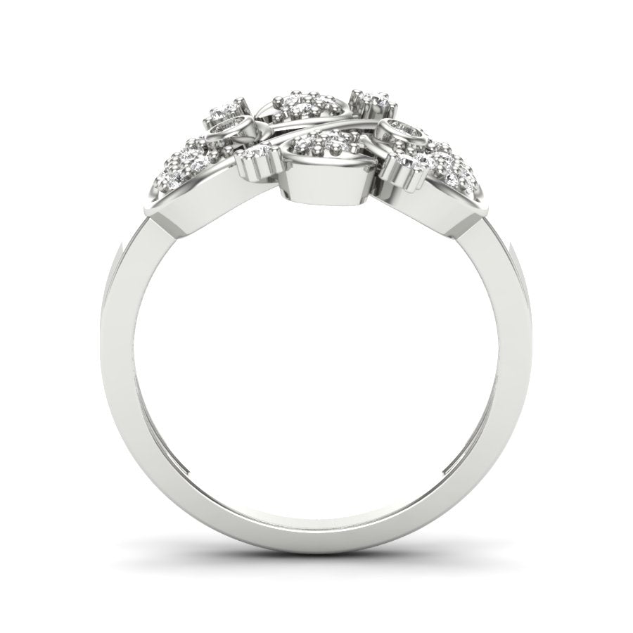 Unique Design Ring 0.26 TW Prong And Pave Set Ring Round Cut Lab Grown Diamond Ring Wedding ring Bridal Ring Engagement ring PR263