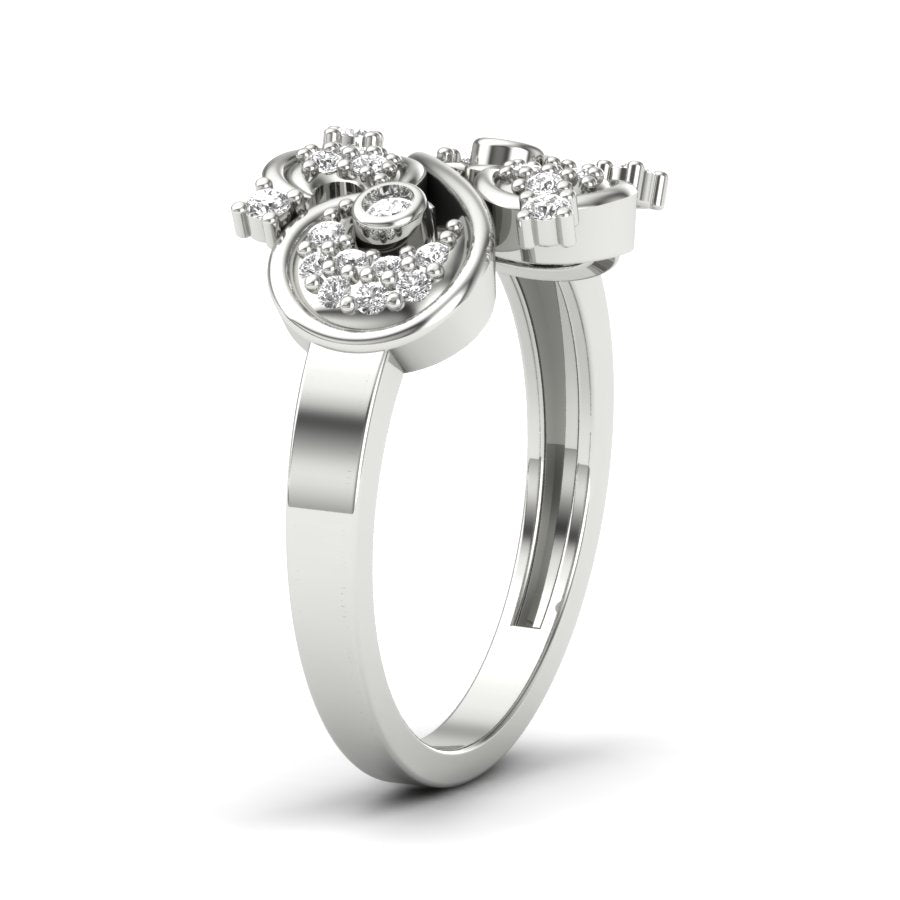 Unique Design Ring 0.26 TW Prong And Pave Set Ring Round Cut Lab Grown Diamond Ring Wedding ring Bridal Ring Engagement ring PR263