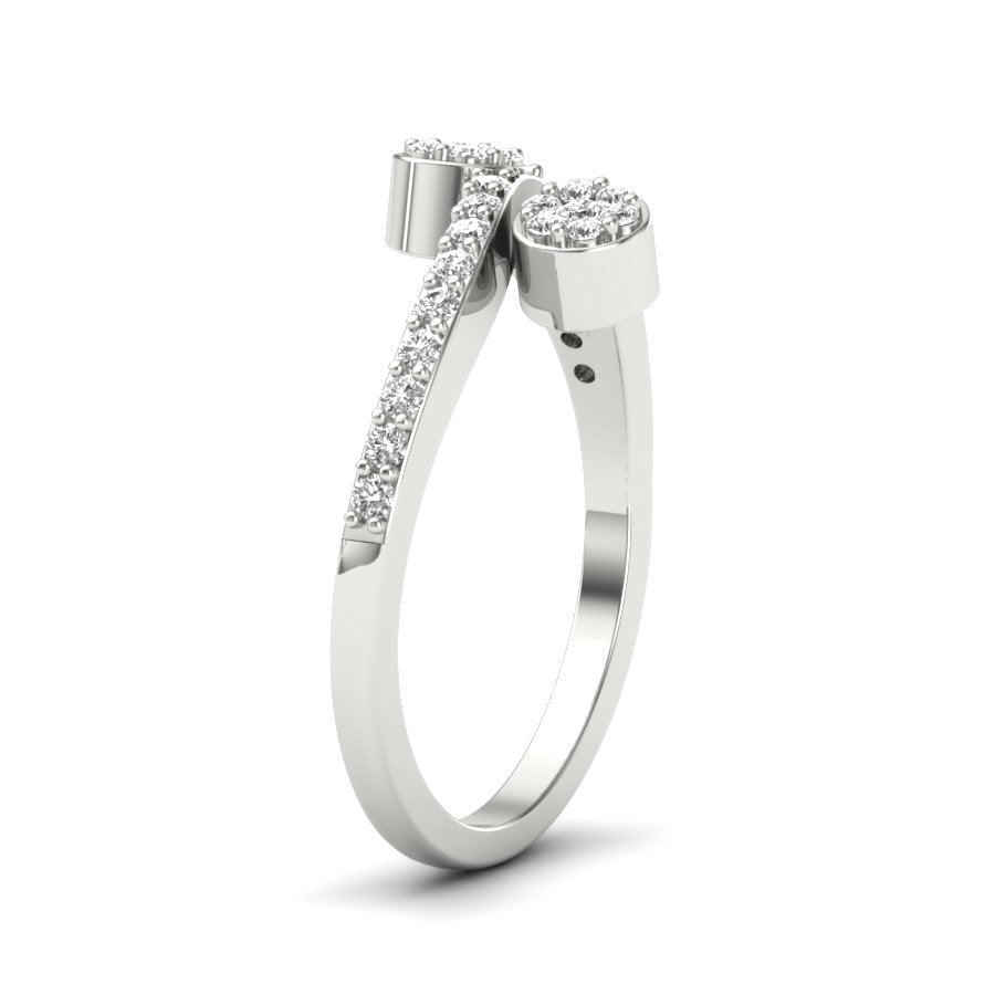 0.26 TW Flower Ring Pressure And Prong setting Unique Ring Round Cut Lab Grown Diamond Ring Wedding Ring Engagement Ring PR286