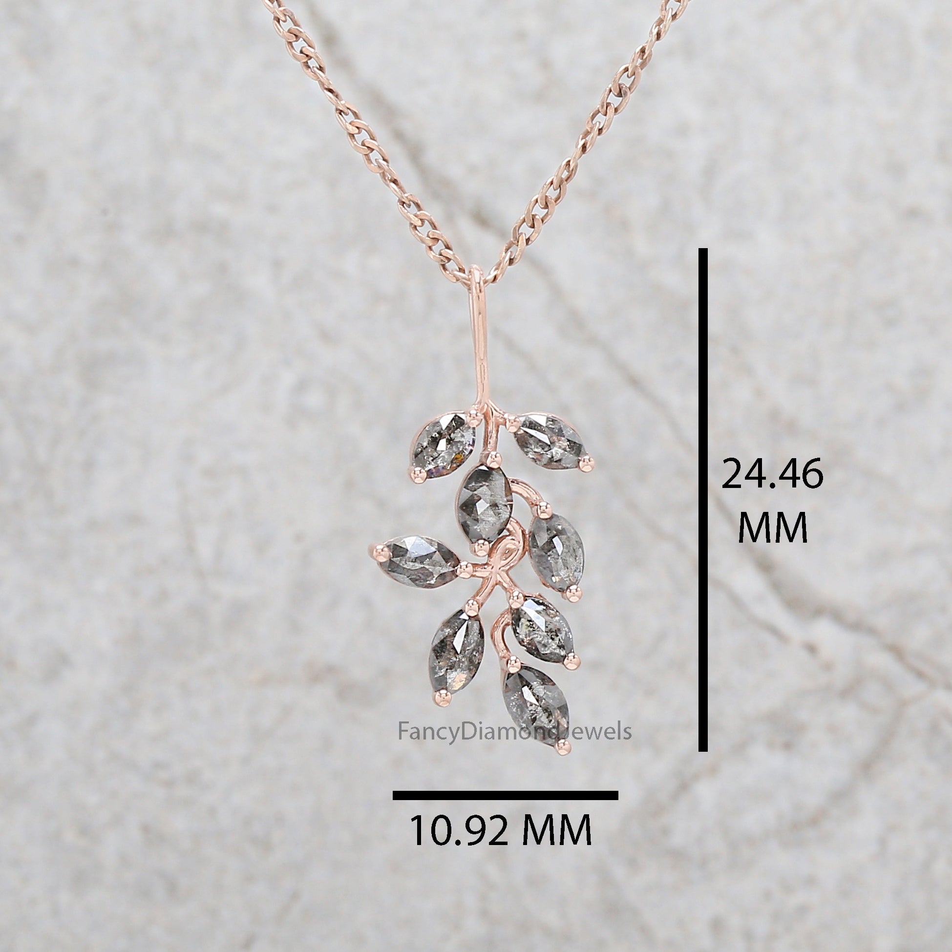 Lucky Clover Fancy Diamond Pendant – Mera Jewelry